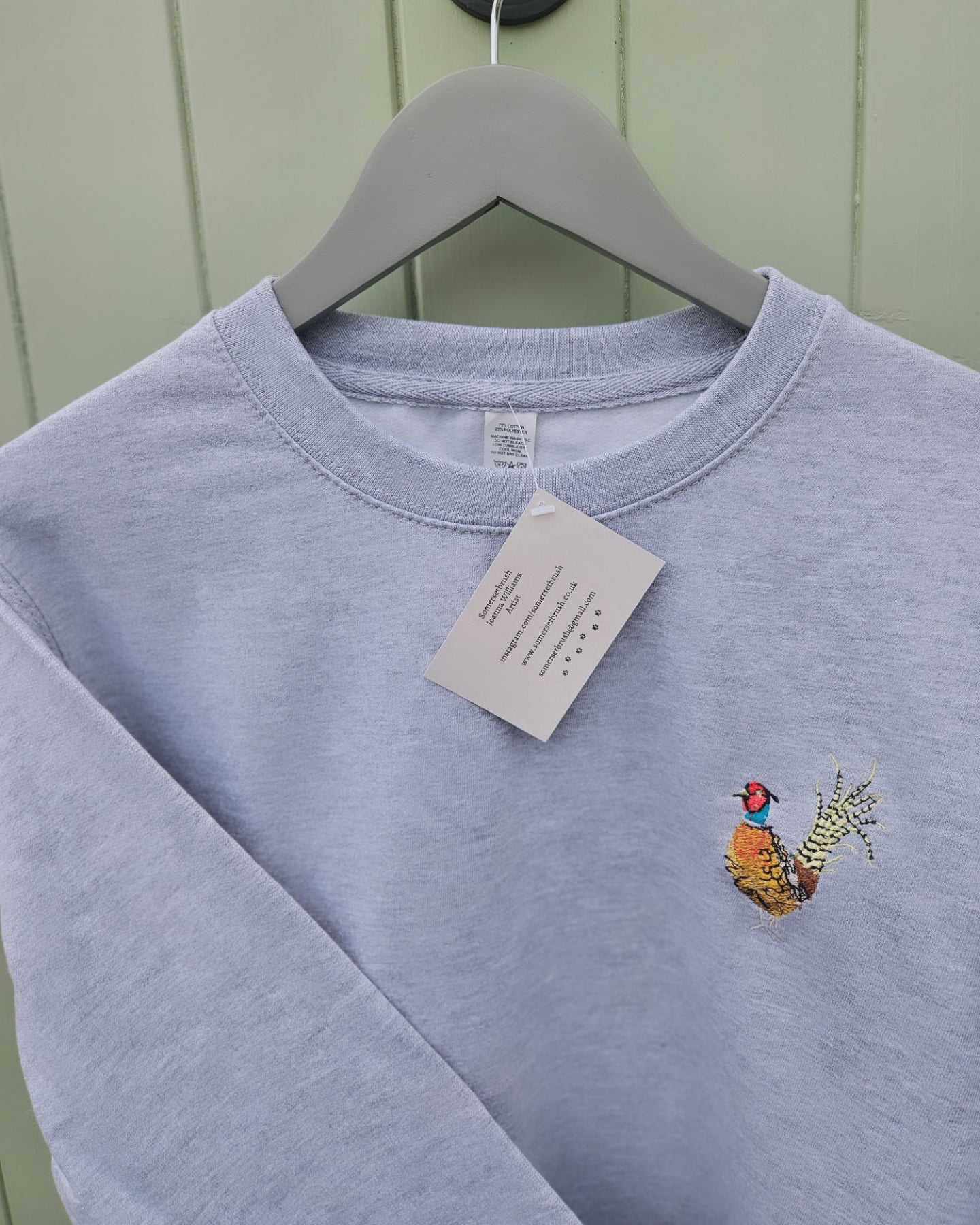 Embroidered Pheasant Sweatshirts. UNISEX