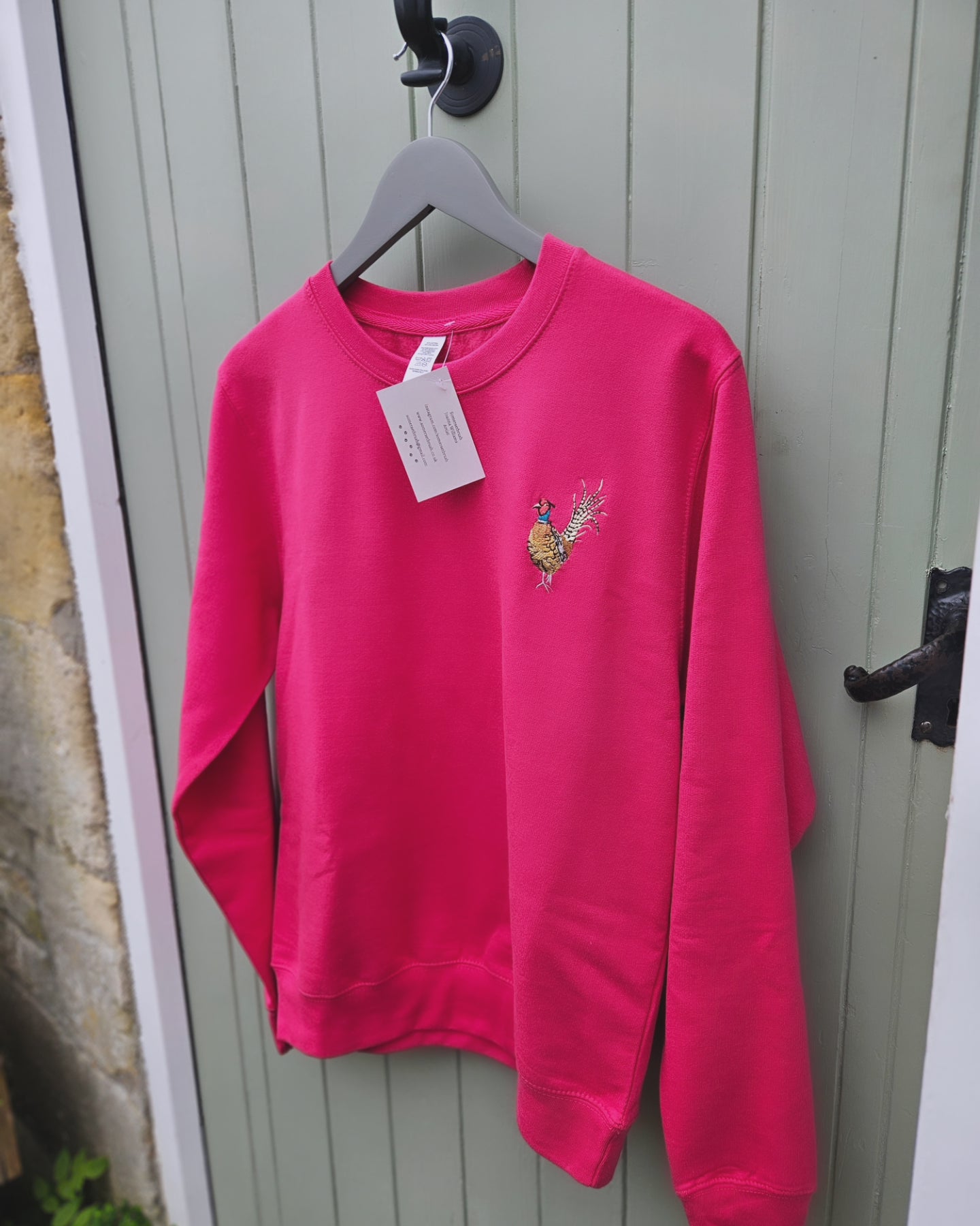 Embroidered Pheasant Sweatshirts. UNISEX