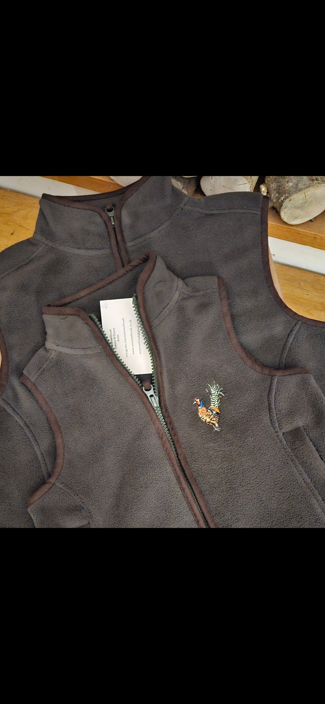 Children's Embroidered Pheasant Gilets