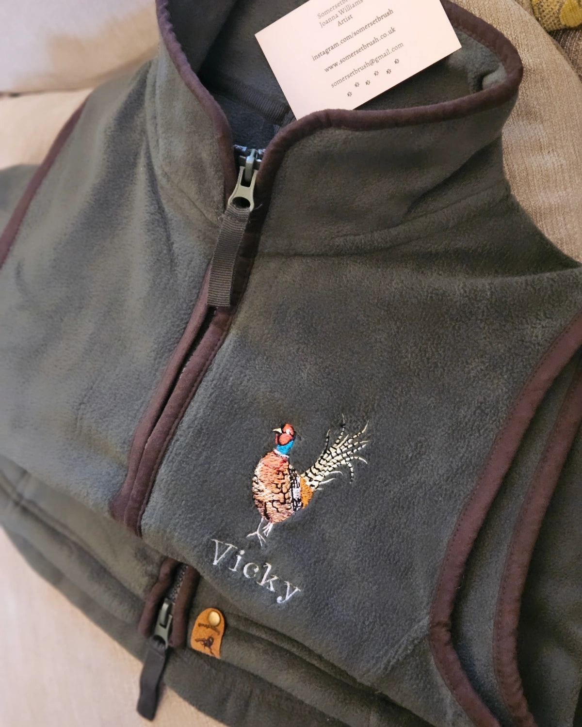 Embroidered Gilet -  (women's)