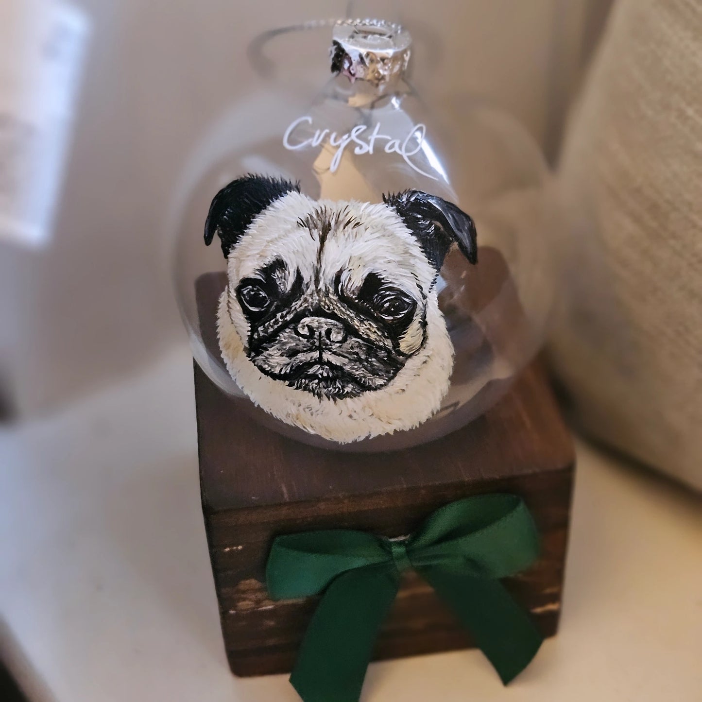 Hand Painted Glass Bauble